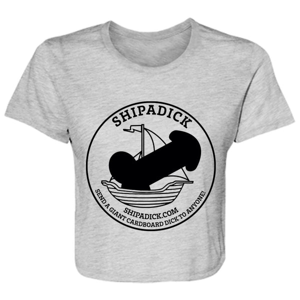 Ship A Dick Logo - Ladies' Cropped Tee