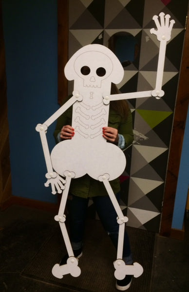Giant SKELEBONER Skeleton Dick!